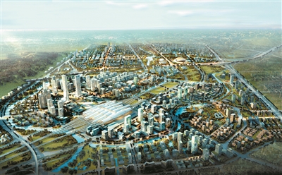 廣州南站地區新規劃效果圖