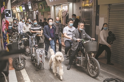 因為疫情冷靜了一段時間的康樂村，隨著外來務工人員的陸續返工，又恢復了往日的生機。