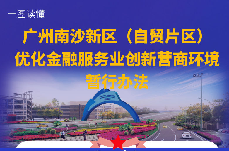 【一圖讀懂】關(guān)于《廣州南沙新區(qū)（自貿(mào)片區(qū)）優(yōu)化金融服務(wù)業(yè)創(chuàng)新營商環(huán)境暫行辦法》的政策解讀