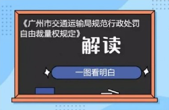 【一圖讀懂】《廣州市交通運輸局規范行政處罰自由裁量權規定》的解讀