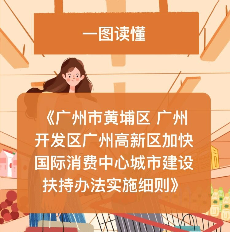 【一圖讀懂】廣州市黃埔區商務局 廣州開發區商務局關于印發《廣州市黃埔區 廣州開發區廣州高新區加快國際消費中心城市建設扶持辦法實施細則》文件解讀材料
