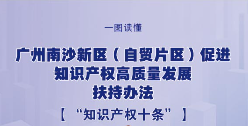 【一圖讀懂】《廣州南沙新區（自貿片區）促進知識產權高質量發展扶持辦法》政策解讀