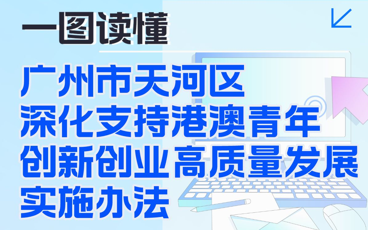 【一圖讀懂】《廣州市天河區(qū)深化支持港澳青年創(chuàng)新創(chuàng)業(yè)高質(zhì)量發(fā)展實施辦法》的政策解讀