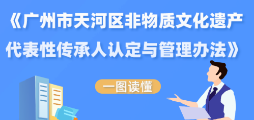 【一圖讀懂】《廣州市天河區(qū)非物質(zhì)文化遺產(chǎn)代表性傳承人認(rèn)定與管理辦法》的政策解讀