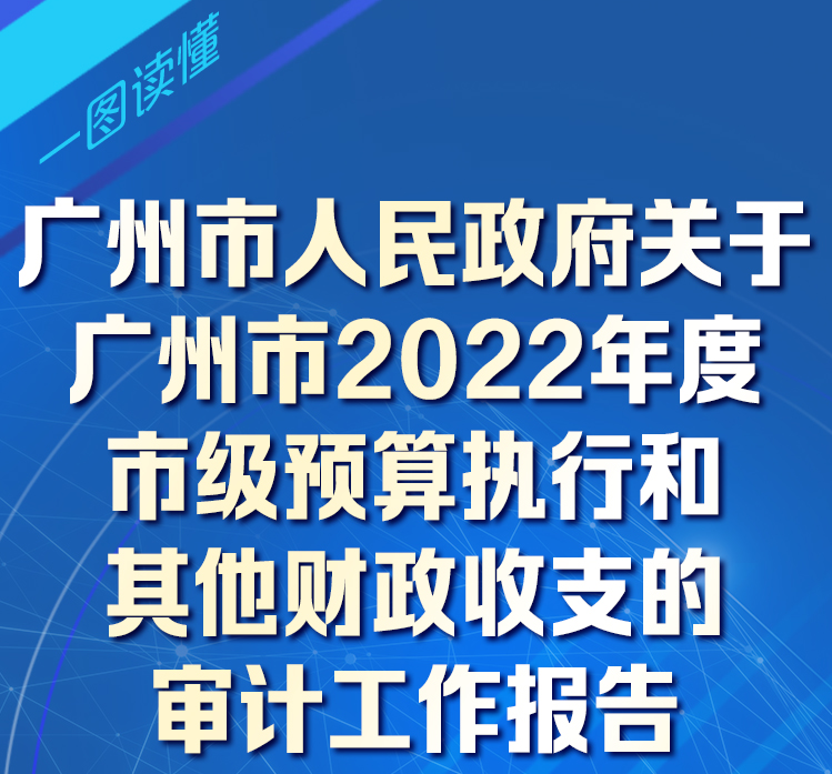 【一圖讀懂】廣州市人民政府關(guān)于廣州市2022年度市級(jí)預(yù)算執(zhí)行和其他財(cái)政收支的審計(jì)工作報(bào)告