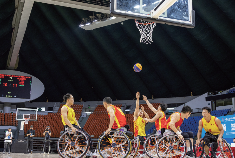 殘特奧會輪椅籃球測試賽在白云開賽