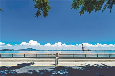 南沙灣濱海岸線慢行道全線貫通 預計國慶節前可對市民開放